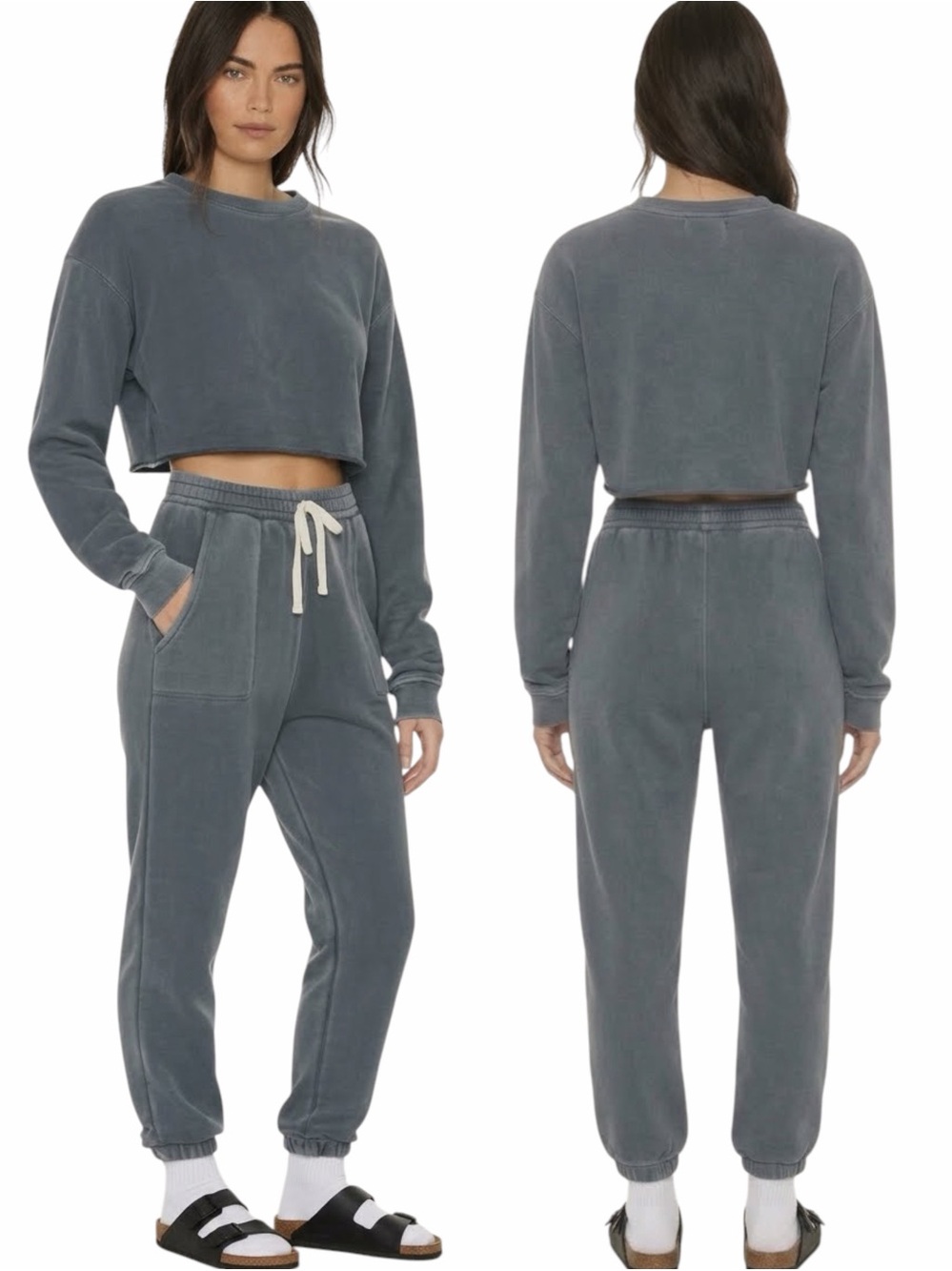 NWT Tularosa For Revolve The Benny Jogger Charcoal Grey Sweatpants Large